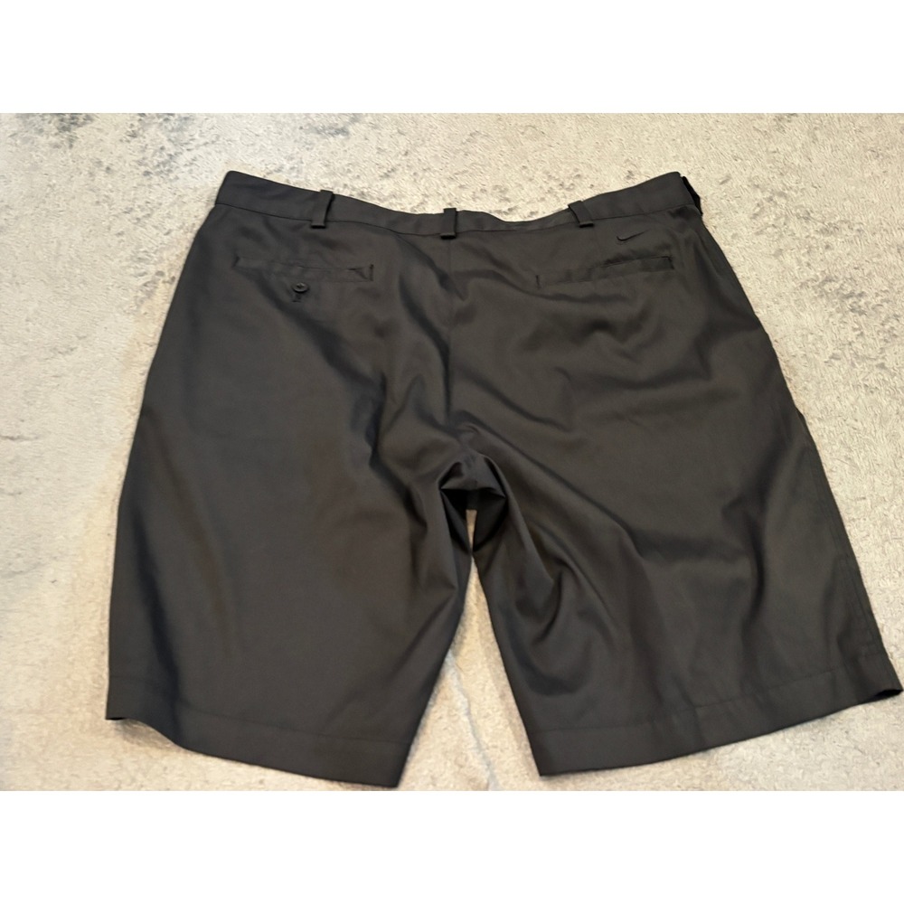 Nike Golf Dri-FIT Shorts Mens 38 Black Flat Front Performance Stretch Golfing - Picture 7 of 8